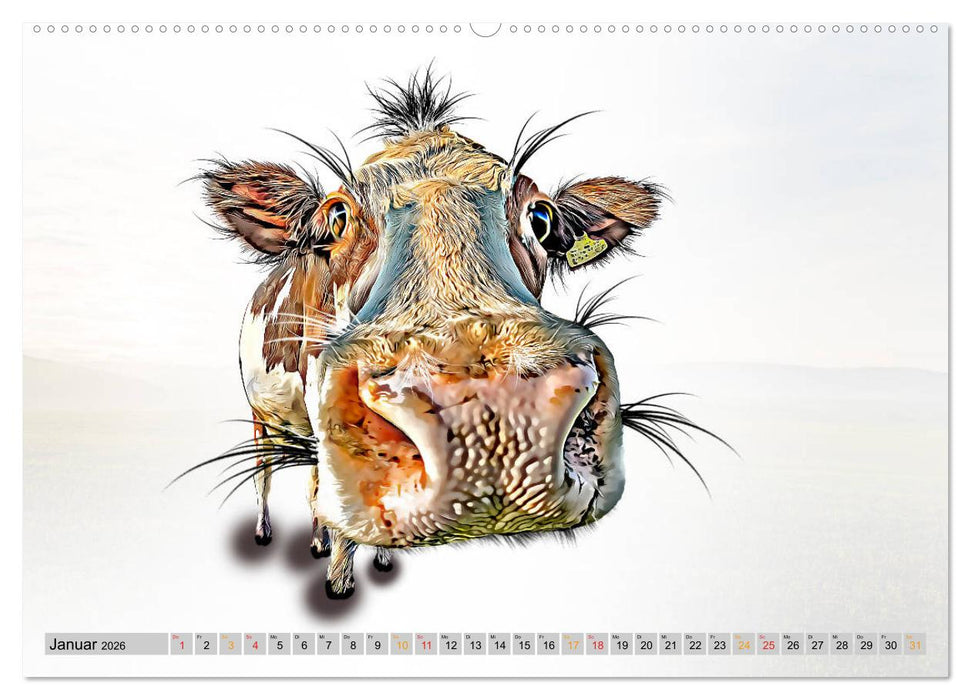 Rindviecher unglaublich (CALVENDO Premium Wandkalender 2026)