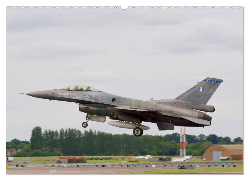 Militärjets General Dynamics F-16 Fighting Falcon (CALVENDO Premium Wandkalender 2026)