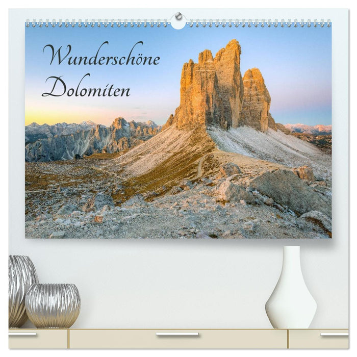 Wunderschöne Dolomiten (CALVENDO Premium Wandkalender 2026)