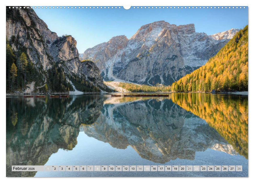 Wunderschöne Dolomiten (CALVENDO Premium Wandkalender 2026)