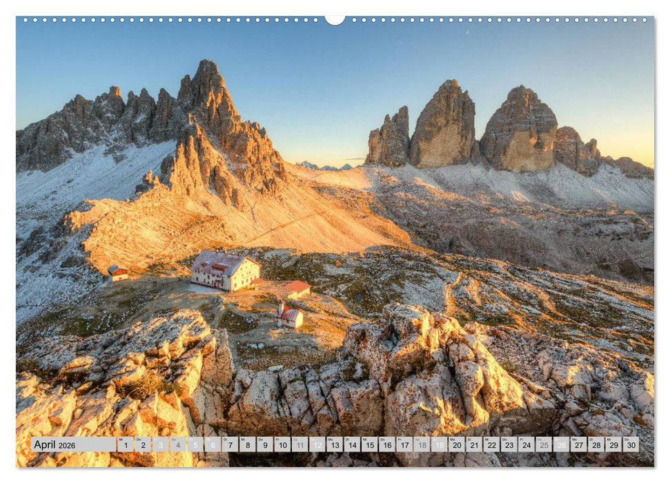 Wunderschöne Dolomiten (CALVENDO Premium Wandkalender 2026)