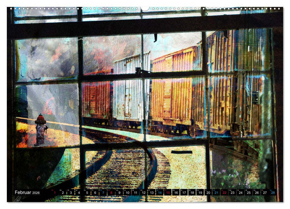 EISENBAHN - Dampf, Diesel und Strom (CALVENDO Premium Wandkalender 2026)