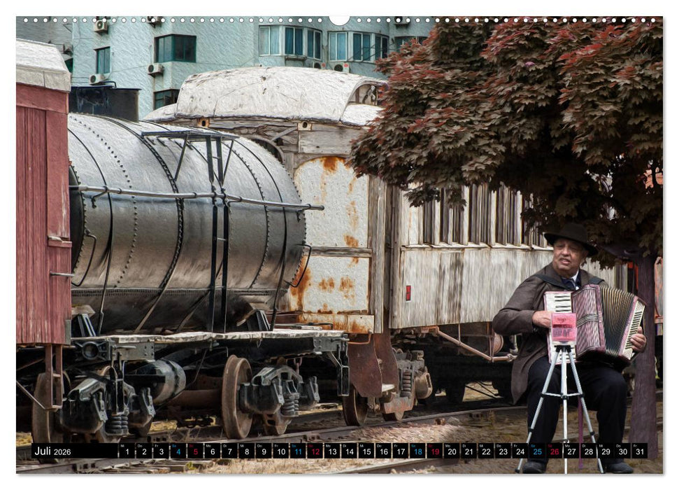 EISENBAHN - Dampf, Diesel und Strom (CALVENDO Premium Wandkalender 2026)