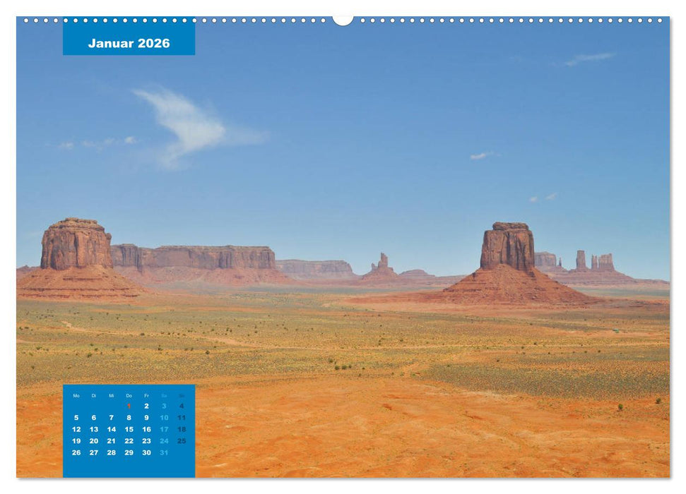 Erlebe mit mir das gewaltige Monument Valley (CALVENDO Wandkalender 2026)