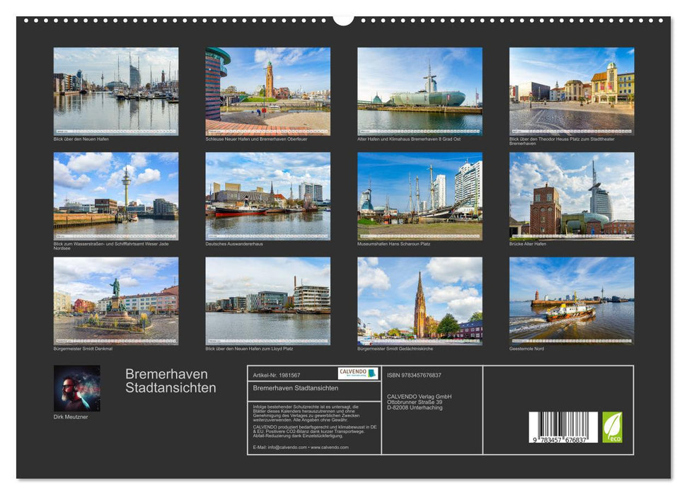 Bremerhaven Stadtansichten (CALVENDO Premium Wandkalender 2026)