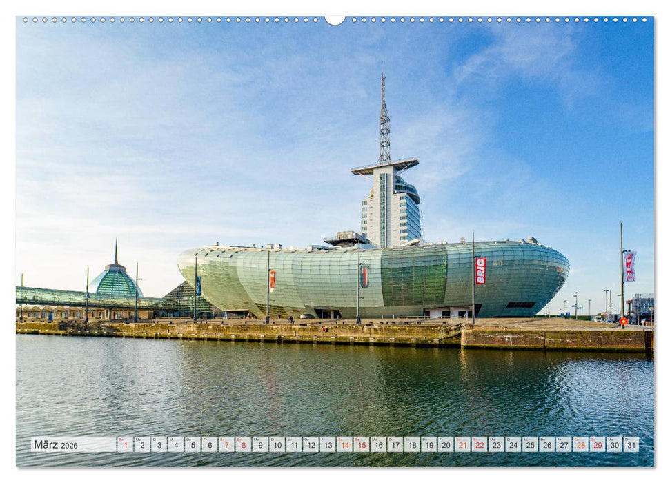 Bremerhaven Stadtansichten (CALVENDO Premium Wandkalender 2026)