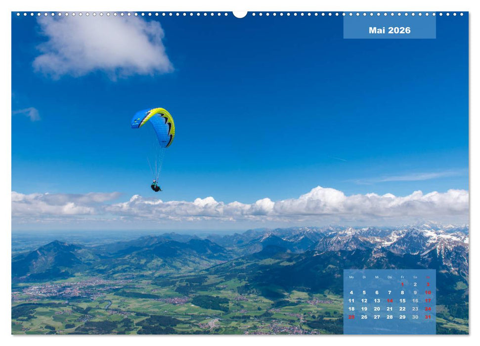 Paragliding - Aufbruch zu neuen Höhenflügen (CALVENDO Wandkalender 2026)