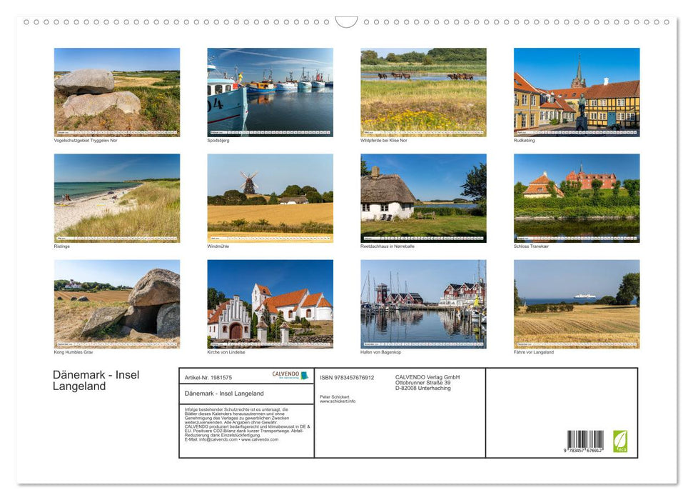 Dänemark - Insel Langeland (CALVENDO Wandkalender 2026)