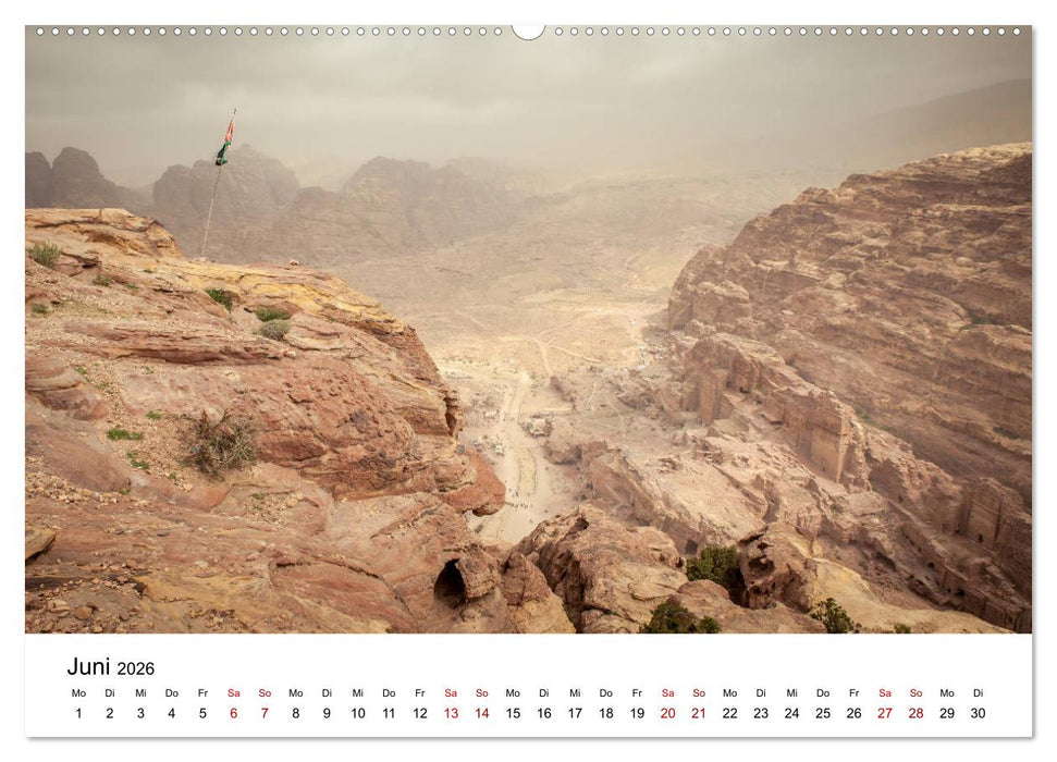 Reiseland Jordanien (CALVENDO Premium Wandkalender 2026)