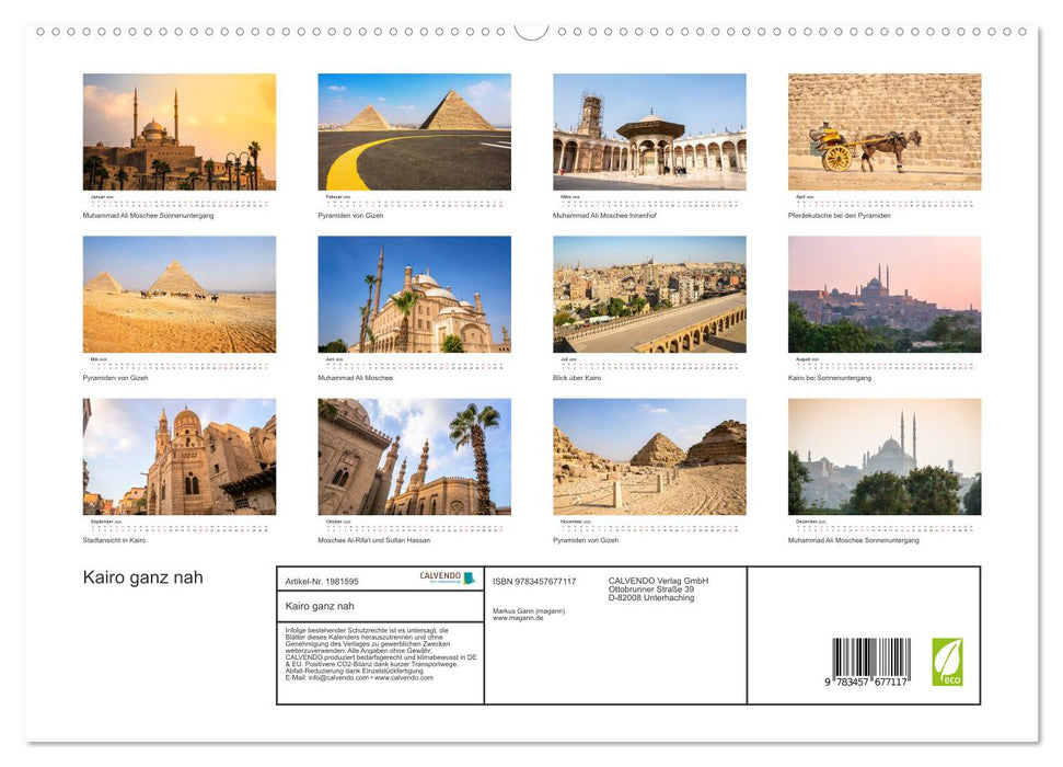 Kairo ganz nah (CALVENDO Premium Wandkalender 2026)