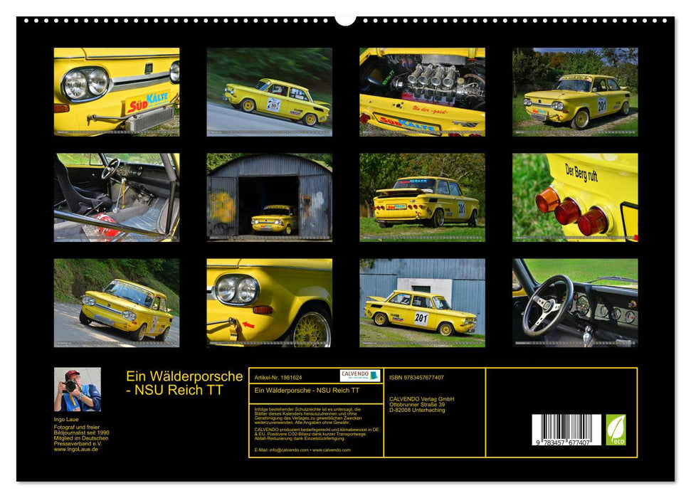 Ein Wälderporsche - NSU Reich TT (CALVENDO Premium Wandkalender 2026)