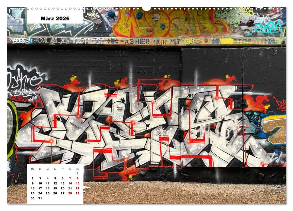 Hamburg Graffiti (CALVENDO Premium Wandkalender 2026)