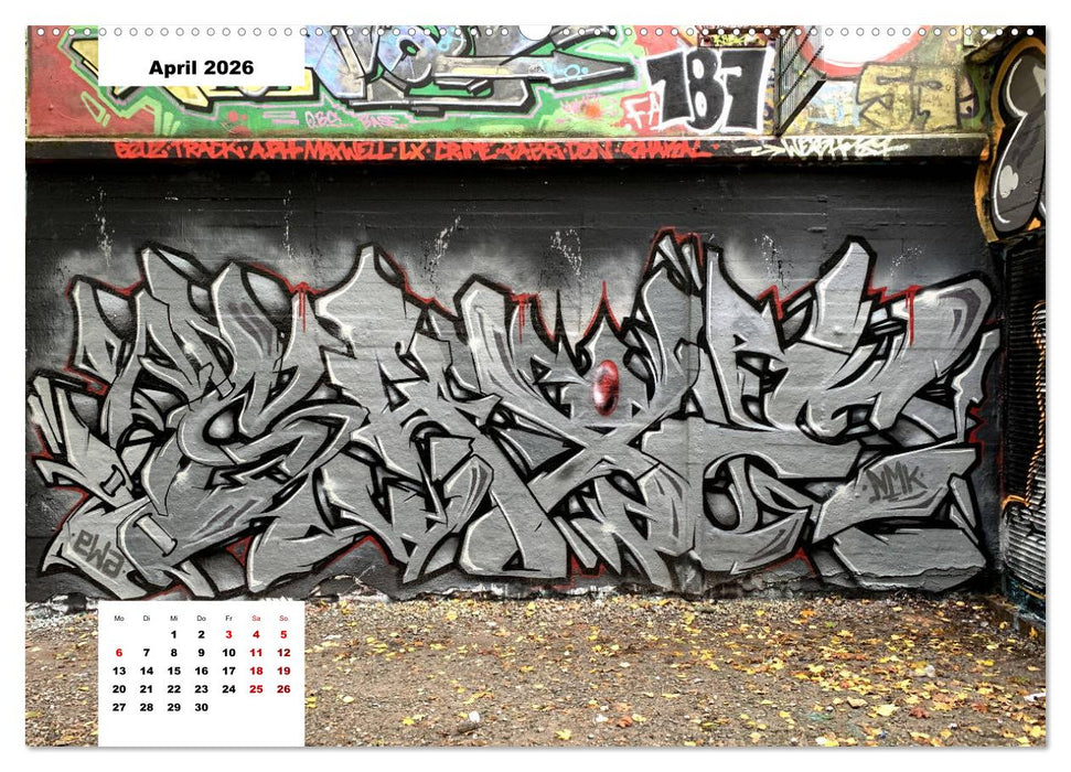 Hamburg Graffiti (CALVENDO Premium Wandkalender 2026)