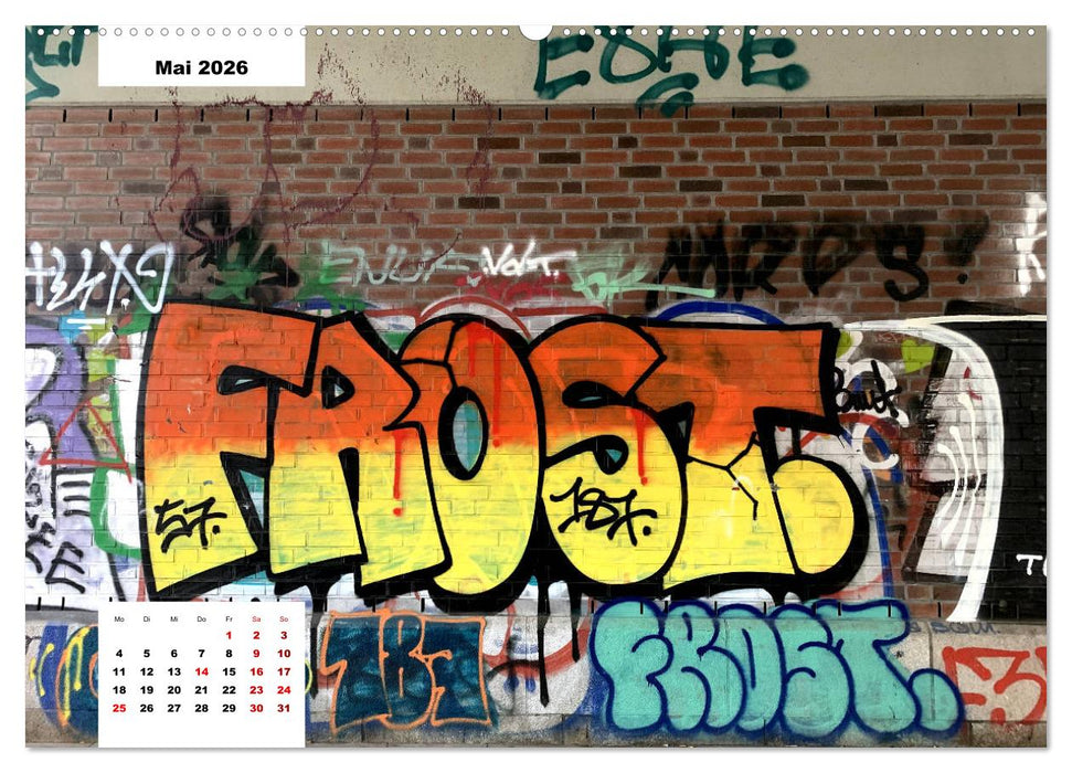 Hamburg Graffiti (CALVENDO Premium Wandkalender 2026)