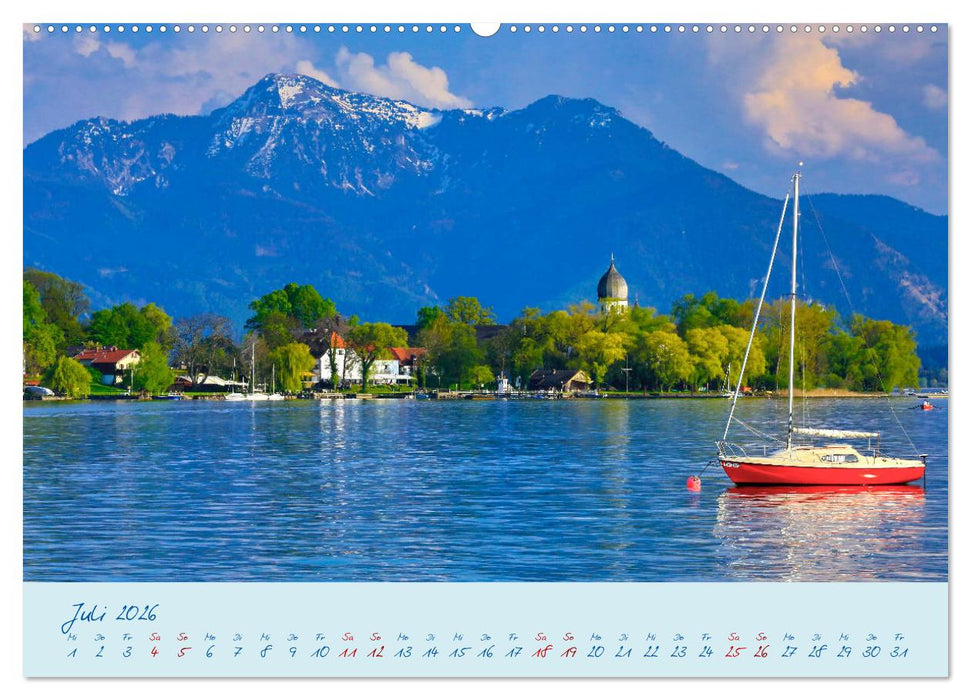 Die Seen Oberbayerns Juwelen der Natur (CALVENDO Premium Wandkalender 2026)