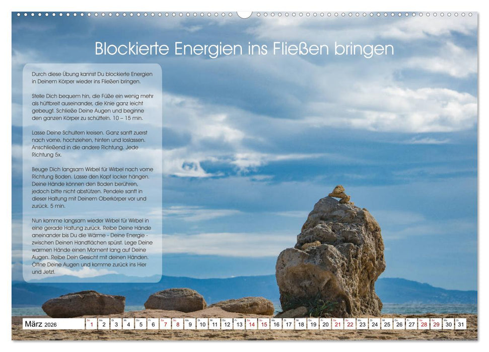 Meditation - Ein Kalender zum Mitmachen (CALVENDO Premium Wandkalender 2026)
