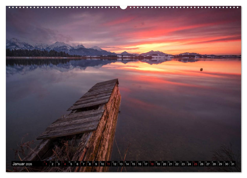 Bayerische Landschaften (CALVENDO Premium Wandkalender 2026)