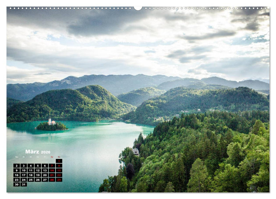 Grünes Slowenien (CALVENDO Premium Wandkalender 2026)