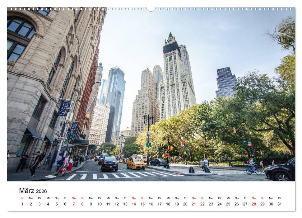 Weltstadt New York (CALVENDO Premium Wandkalender 2026)