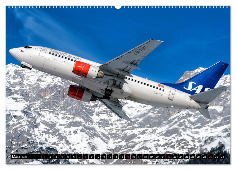 Flugzeugkalender (CALVENDO Premium Wandkalender 2026)