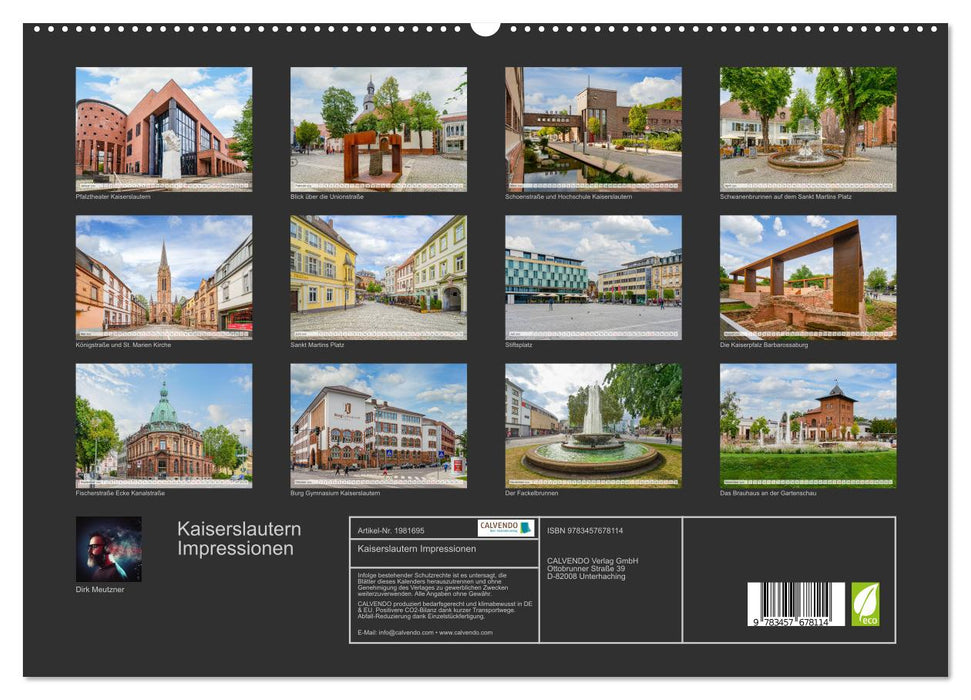 Kaiserslautern Impressionen (CALVENDO Premium Wandkalender 2026)
