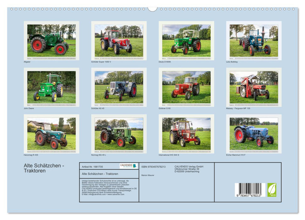 Alte Schätzchen - Traktoren (CALVENDO Premium Wandkalender 2026)