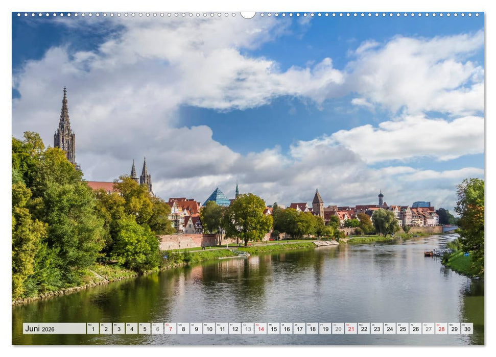 ULM Idyllisches Stadtherz (CALVENDO Premium Wandkalender 2026)