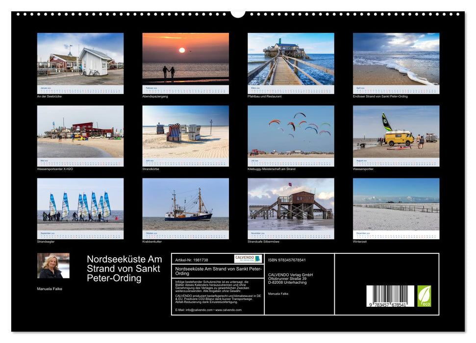 Nordseeküste Am Strand von Sankt Peter-Ording (CALVENDO Premium Wandkalender 2026)
