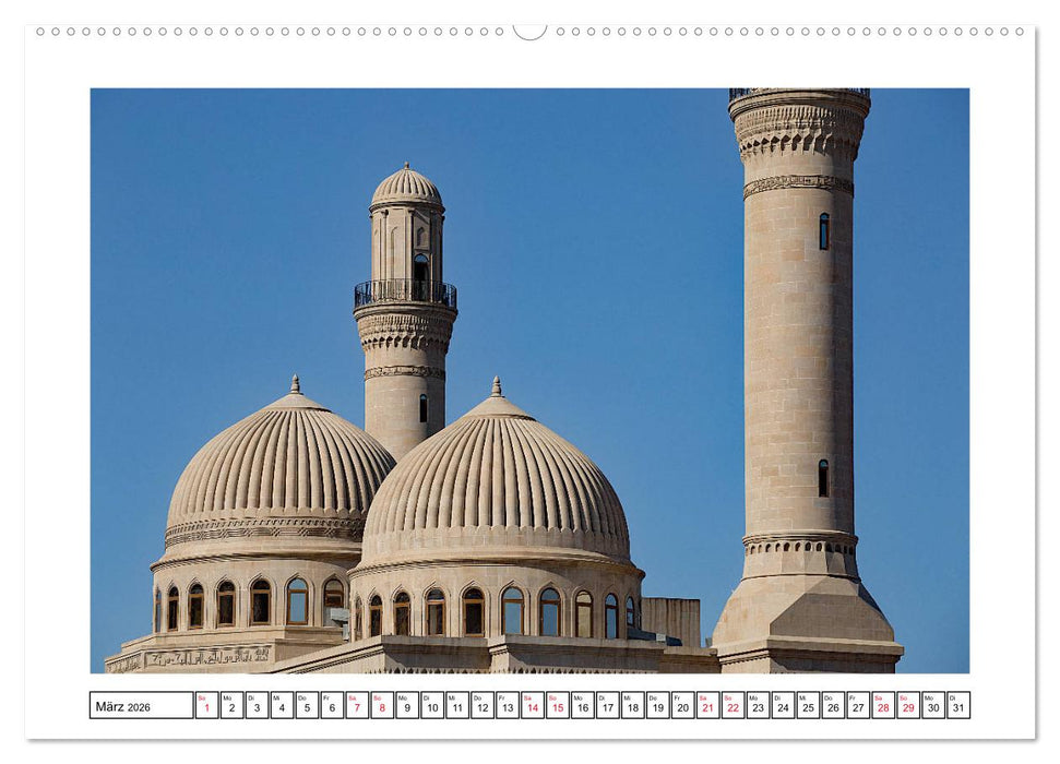 Baku - Erdöl, Sozialismus und Welterbe (CALVENDO Premium Wandkalender 2026)