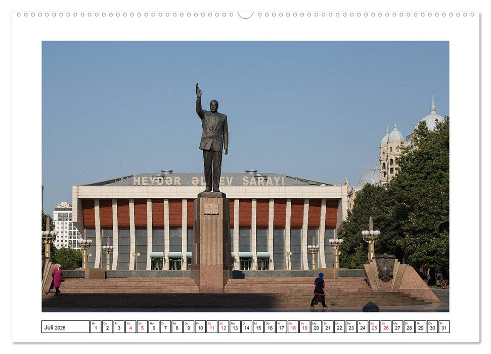 Baku - Erdöl, Sozialismus und Welterbe (CALVENDO Premium Wandkalender 2026)