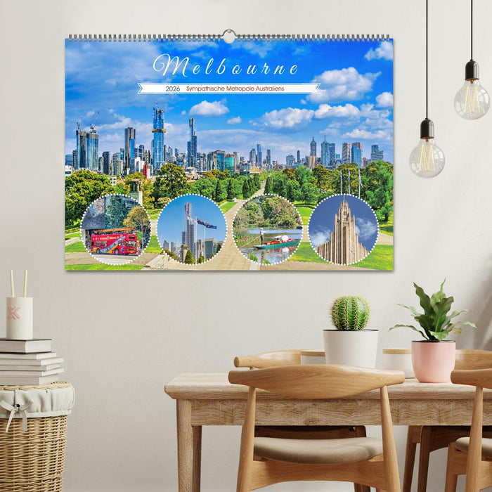 Melbourne - Sympathische Metropole Australiens (CALVENDO Wandkalender 2026)