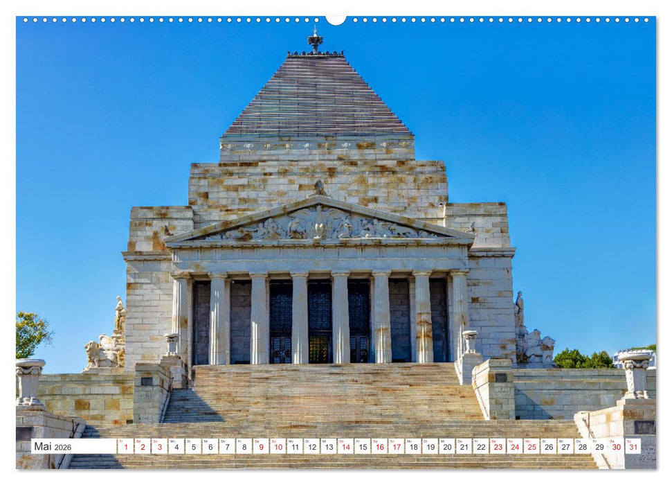Melbourne - Sympathische Metropole Australiens (CALVENDO Wandkalender 2026)