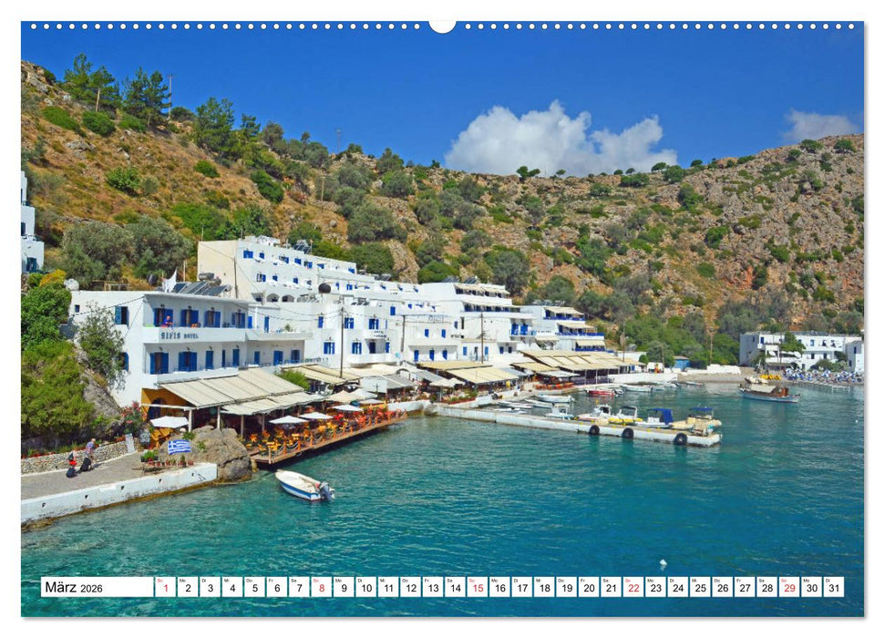 Idyllische Häfen auf Kreta (CALVENDO Wandkalender 2026)