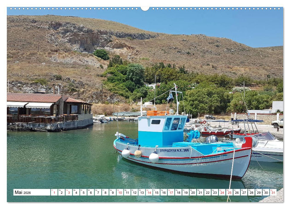 Idyllische Häfen auf Kreta (CALVENDO Wandkalender 2026)