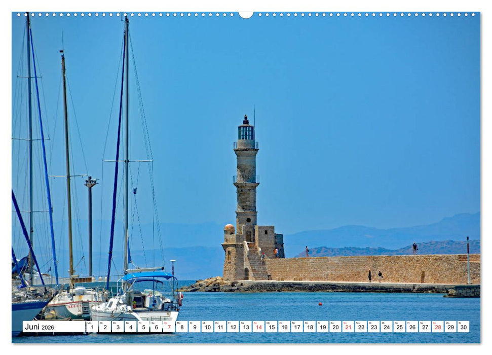 Idyllische Häfen auf Kreta (CALVENDO Wandkalender 2026)