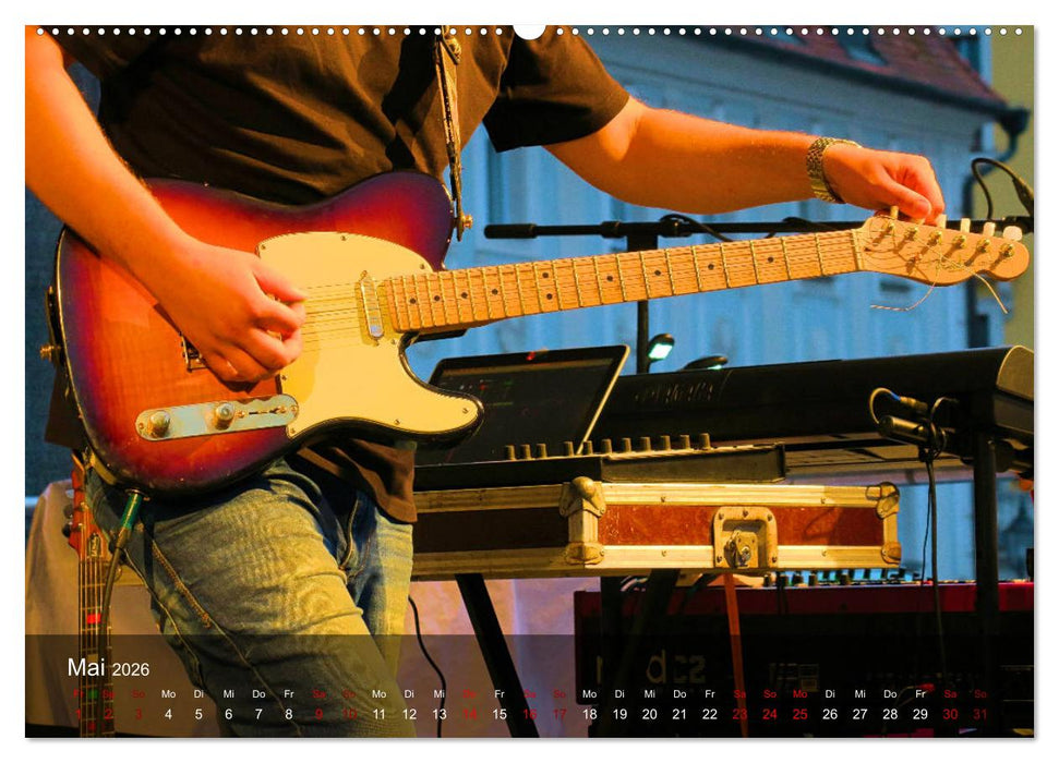 Rockmusik live (CALVENDO Premium Wandkalender 2026)