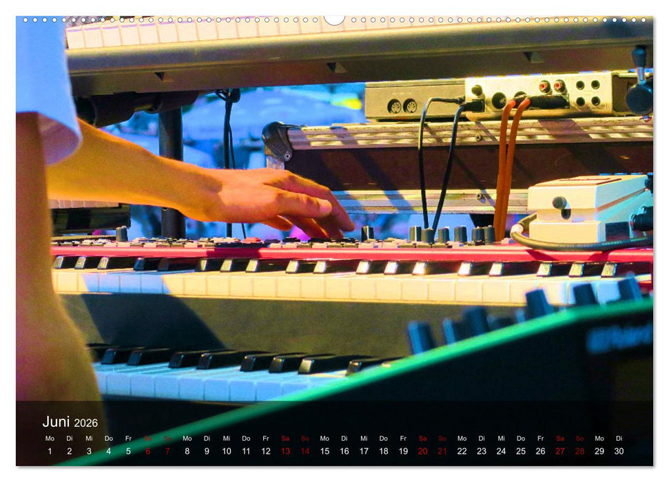 Rockmusik live (CALVENDO Premium Wandkalender 2026)