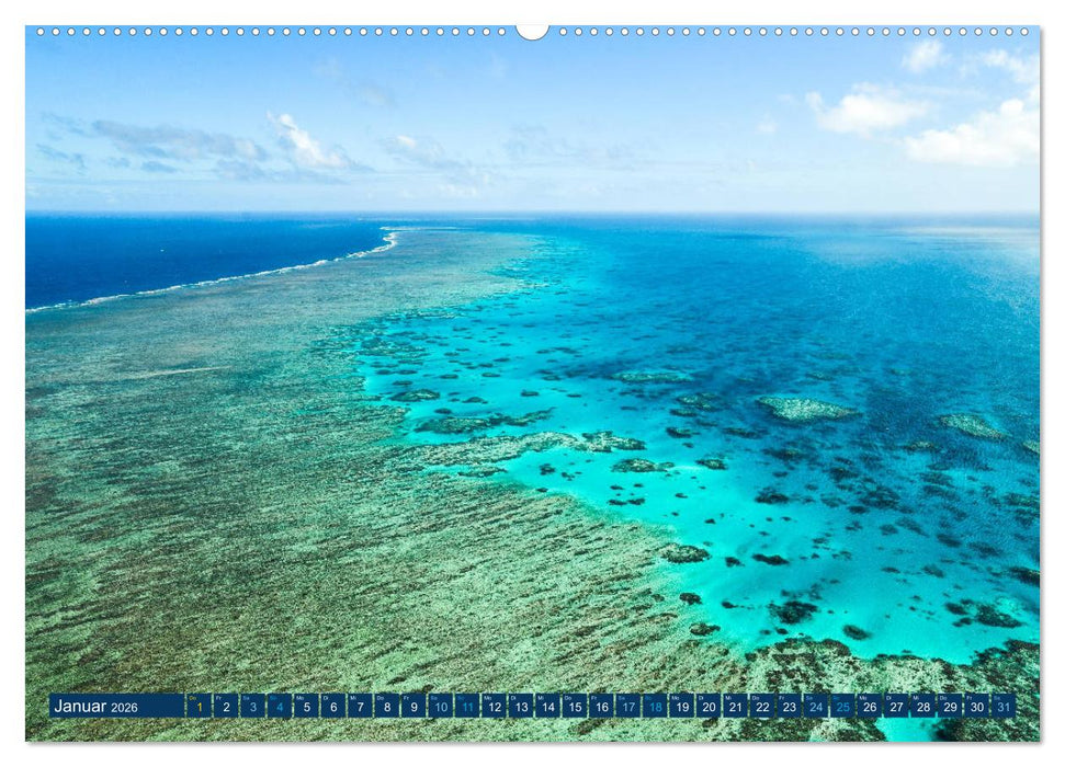 Great Barrier Reef und die Whitsundays (CALVENDO Premium Wandkalender 2026)