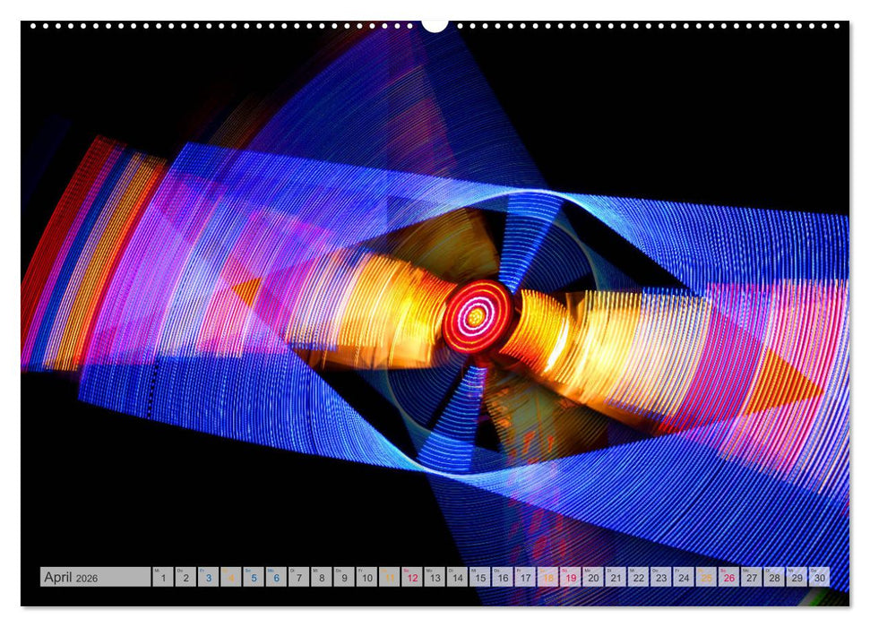 Kirmes ist Kult - Tanz der Lichter und Farben (CALVENDO Premium Wandkalender 2026)