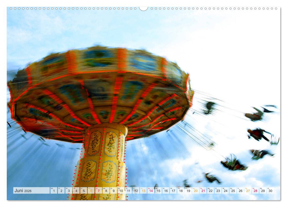 Kirmes ist Kult - Tanz der Lichter und Farben (CALVENDO Premium Wandkalender 2026)