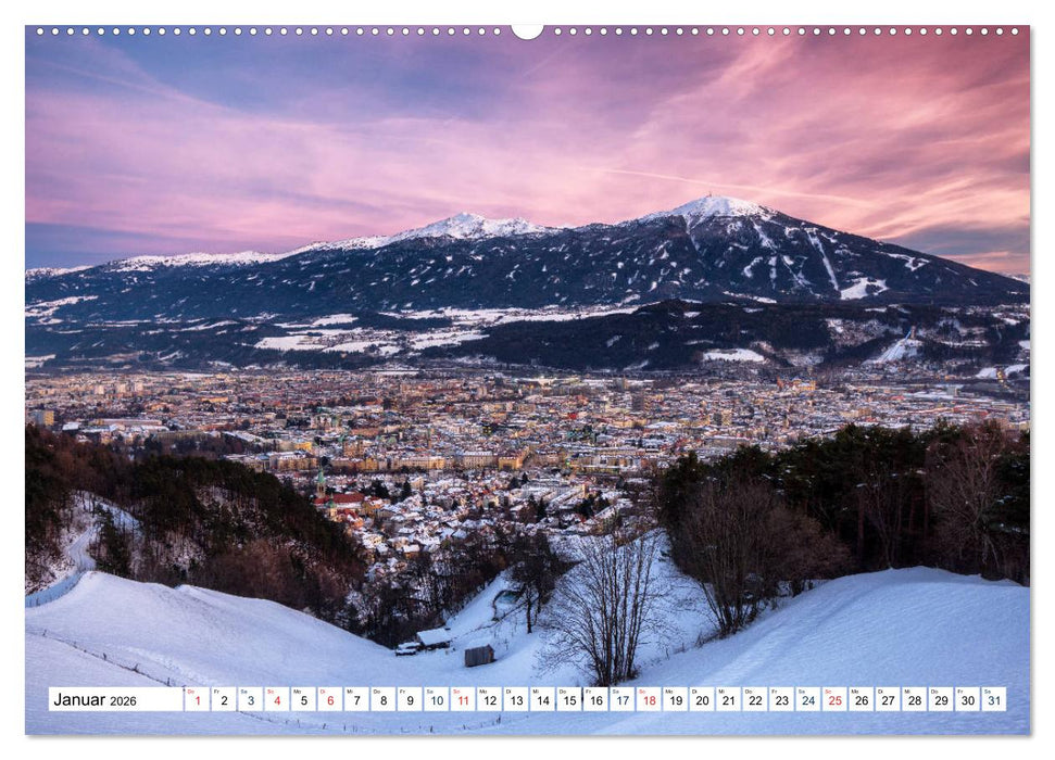 Innsbruck - Hauptstadt der Alpen (CALVENDO Premium Wandkalender 2026)