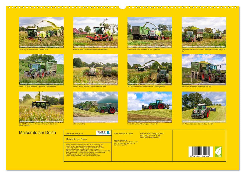 Maisernte am Deich (CALVENDO Premium Wandkalender 2026)