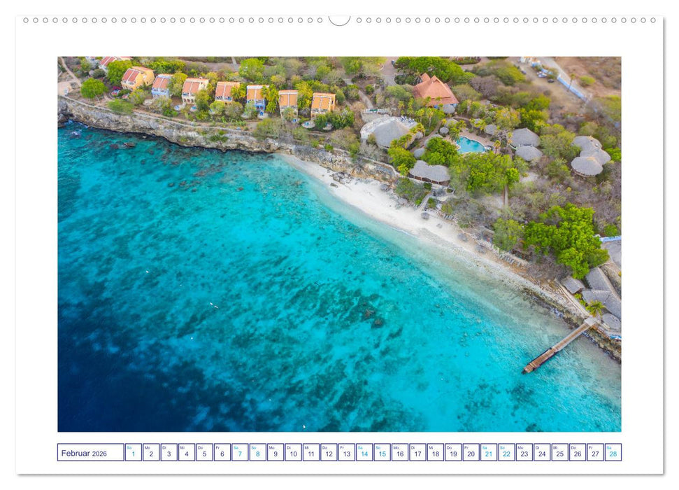 Strand und Meer auf Curaçao (CALVENDO Premium Wandkalender 2026)