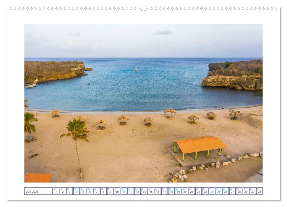 Strand und Meer auf Curaçao (CALVENDO Premium Wandkalender 2026)