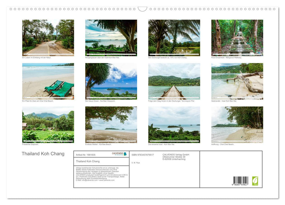 Thailand Koh Chang (CALVENDO Wandkalender 2026)