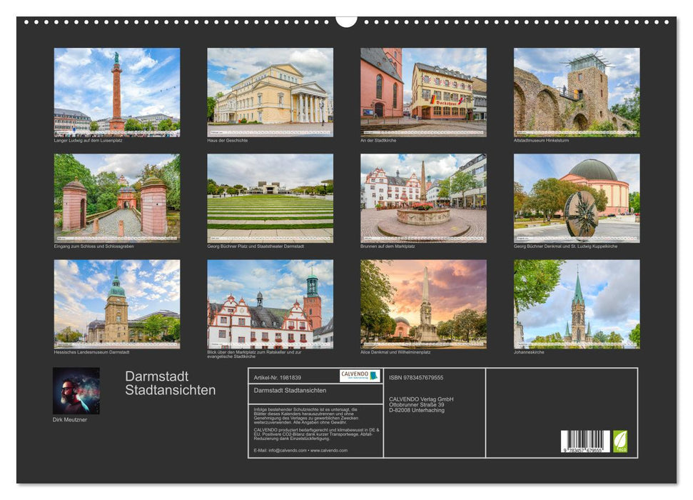 Darmstadt Stadtansichten (CALVENDO Wandkalender 2026)