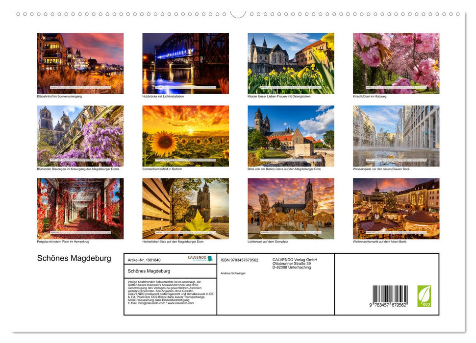 Schönes Magdeburg (CALVENDO Premium Wandkalender 2026)