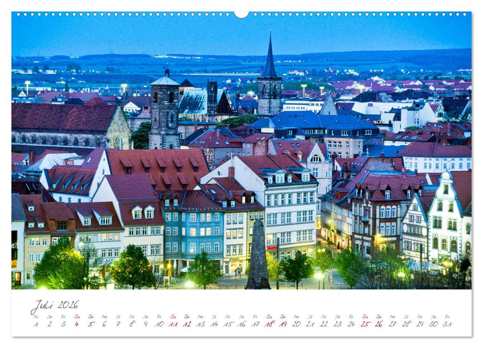 Erfurt - Die Landeshauptstadt mit Geschichte (CALVENDO Premium Wandkalender 2026)