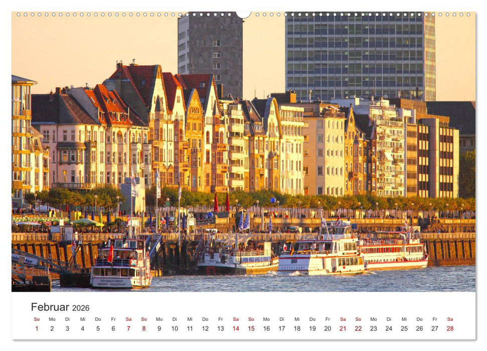 Düsseldorf - Tradition und Moderne am Rhein (CALVENDO Premium Wandkalender 2026)