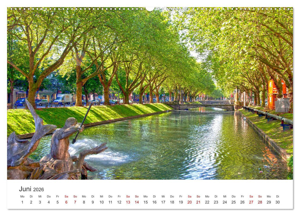 Düsseldorf - Tradition und Moderne am Rhein (CALVENDO Premium Wandkalender 2026)
